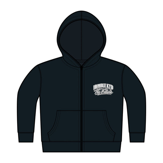 Toddler Hoodie — 'Humility' Vintage Script Full-Zip Fleece