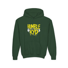 Load image into Gallery viewer, Humble KYD Youth Hoodie — Graffiti-Style Yellow Logo Hoodie for Kids