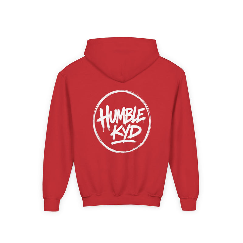 Humble Kyd Youth Hoodie — Black Logo Pullover for Kids