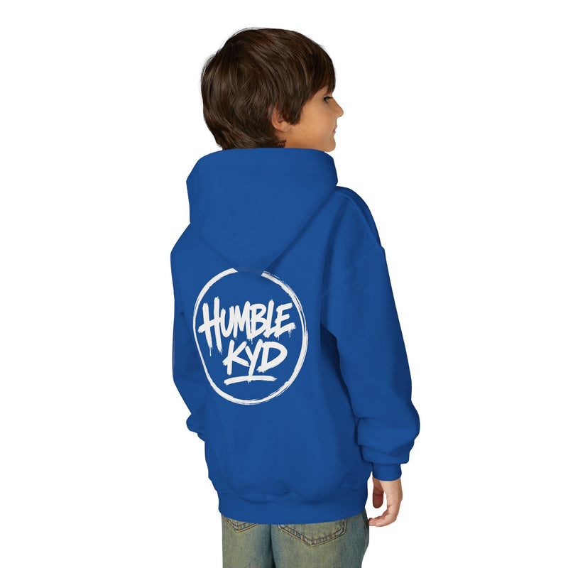 Humble Kyd Youth Hoodie — Black Logo Pullover for Kids