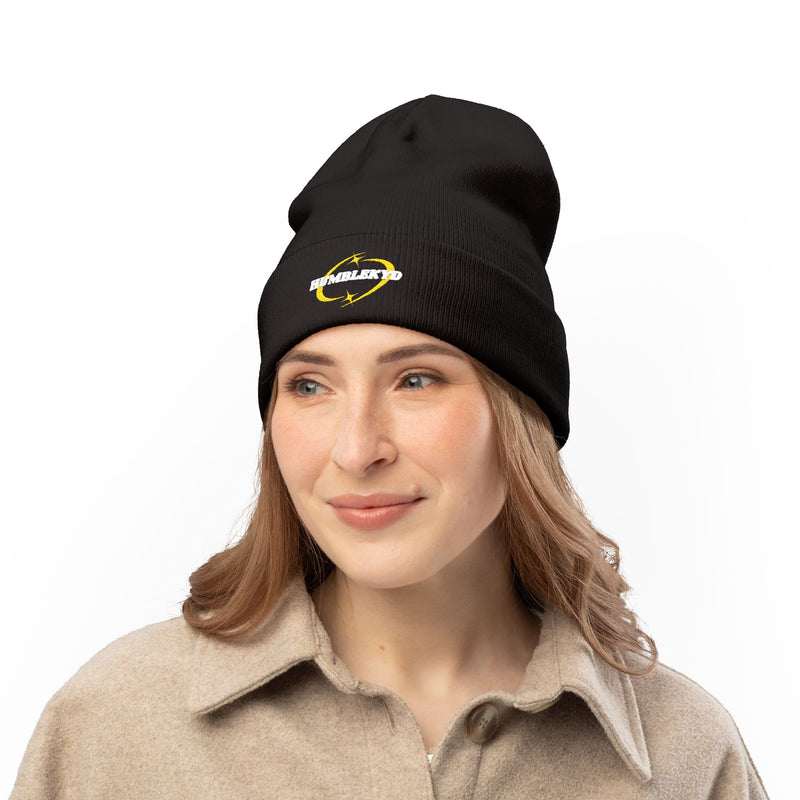 Embroidered Knit Beanie- Star Humble Kyd