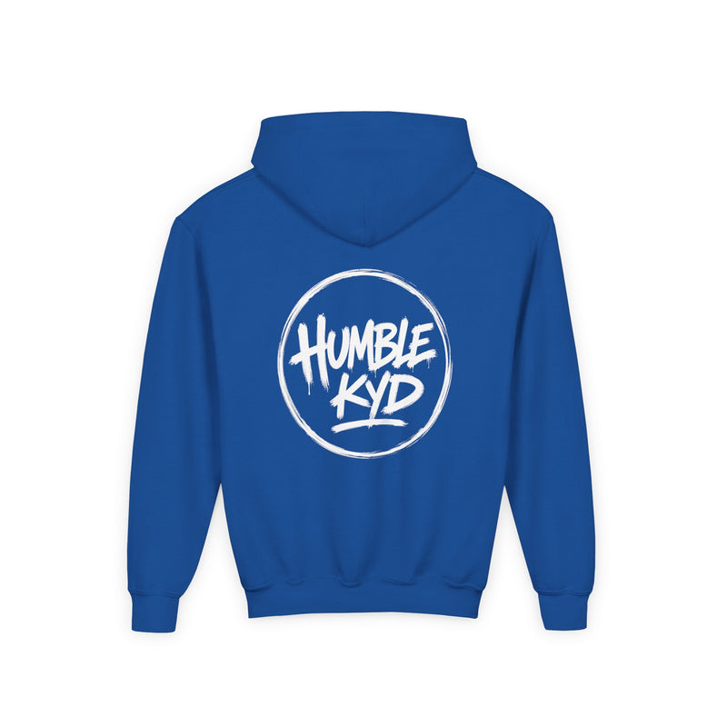 Humble Kyd Youth Hoodie — Black Logo Pullover for Kids