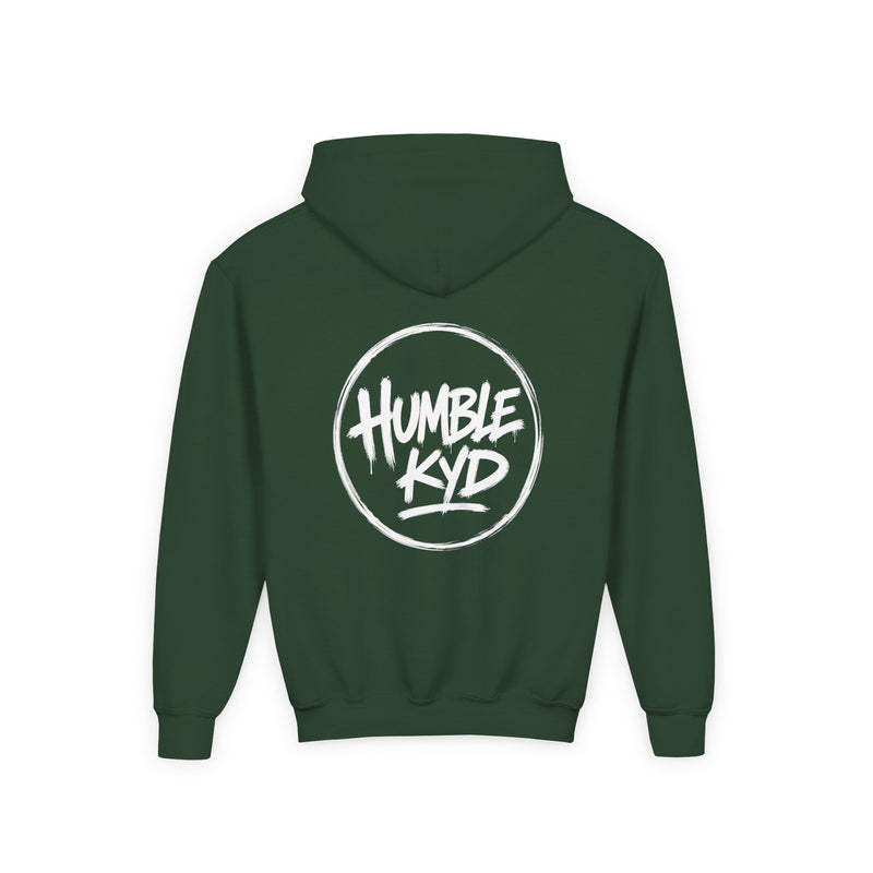 Humble Kyd Youth Hoodie — Black Logo Pullover for Kids