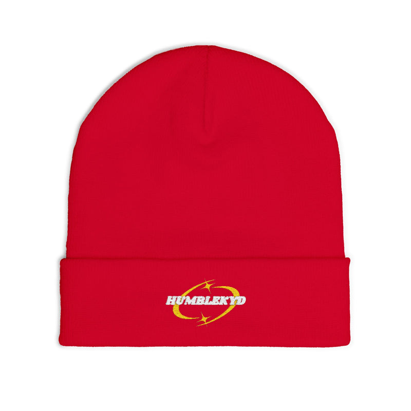 Embroidered Knit Beanie- Star Humble Kyd