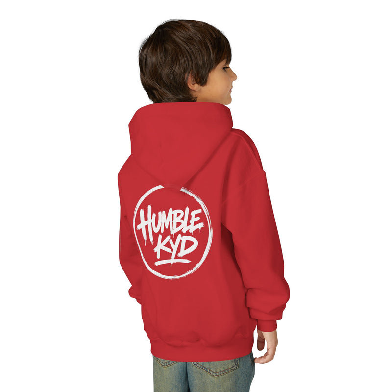 Humble Kyd Youth Hoodie — Black Logo Pullover for Kids