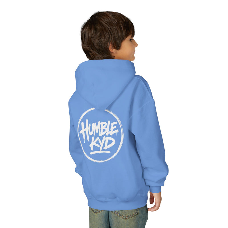 Humble Kyd Youth Hoodie — Black Logo Pullover for Kids