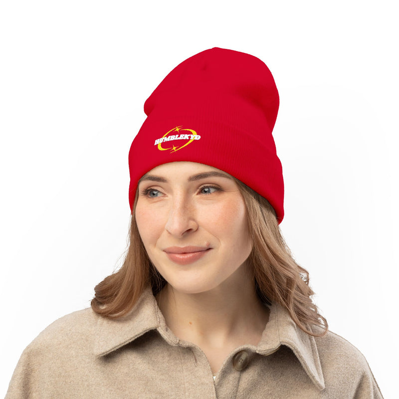 Embroidered Knit Beanie- Star Humble Kyd