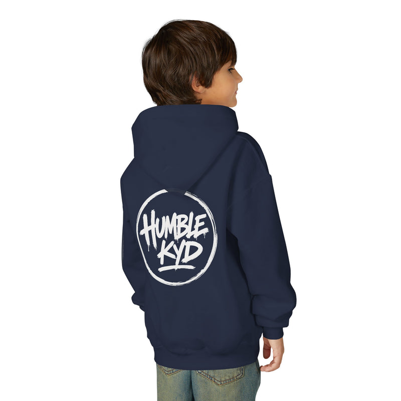 Humble Kyd Youth Hoodie — Black Logo Pullover for Kids