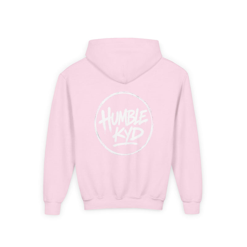 Humble Kyd Youth Hoodie — Black Logo Pullover for Kids