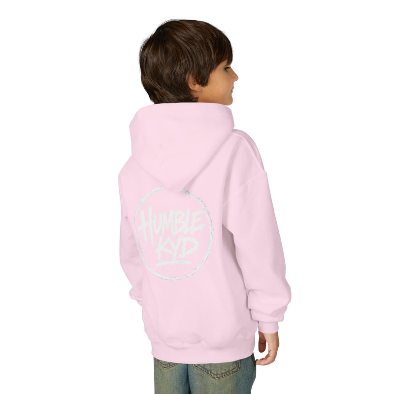 Humble Kyd Youth Hoodie — Black Logo Pullover for Kids